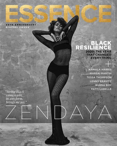 Zendaya Shines On The Essence Magazines 50th Anniversary Cover