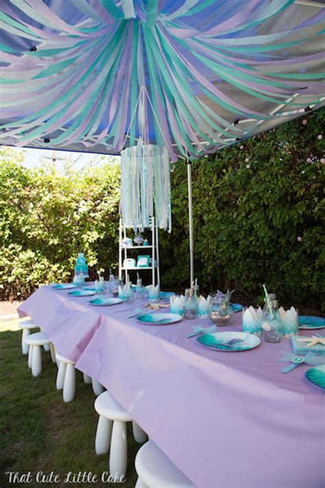 She had so many gorgeous details and clever ideas that i had to share these outdoor dinner party ideas with you here on diy inspired. Kara's Party Ideas Pastel Mermaid themed birthday party ...