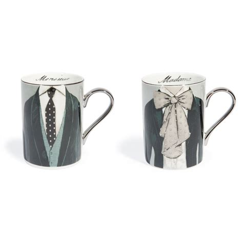 Bois du monde (2) buis. Assortiment de mugs Mr and Ms Maison du monde | Mugs ...