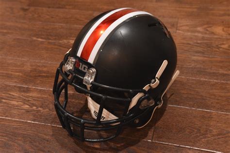 Ohio State Buckeyes Black 2018 Authentic Rawlings Football Helmet Large
