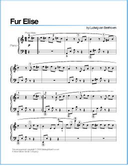 Experiences with the site to help the project grow. Fur Elise (Beethoven) | Free Printable Sheet Music for Piano