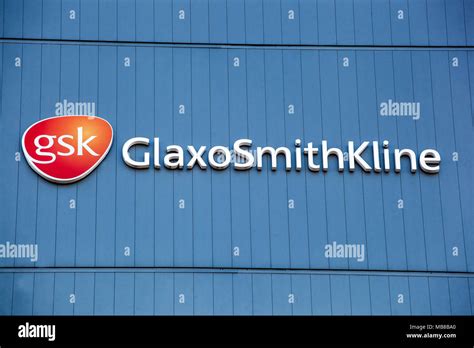 Gsk Logo Glaxosmithkline Logo Dresden Germany Stock Photo Alamy