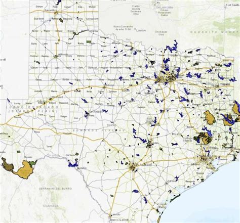 Geographic Information Systems Gis Tpwd Texas Land Ownership Map