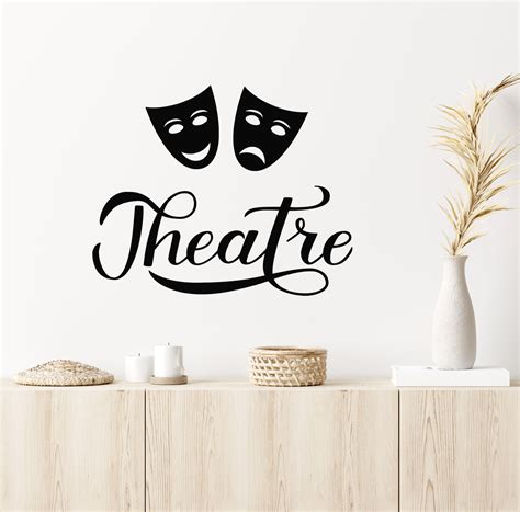 Vinyl Wall Decal Cinema Films Movie Theatre Mask Interior Stickers Mur