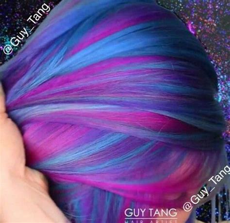 Purple Blue And Pink Hair Pretty Hair Color Rainbow Hair Color