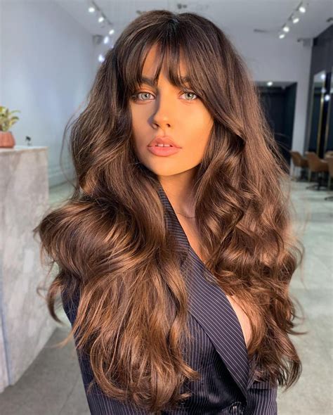 Long Hair With Bangs 37 Best Examples For 2021 Long Fringe Hairstyles