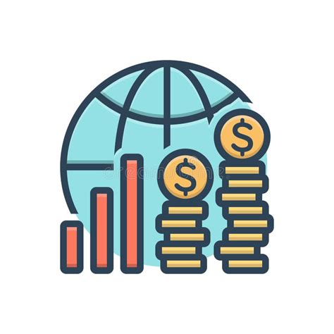 Two Color Economy Gear Vector Icon From Cryptocurrency Economy Concept