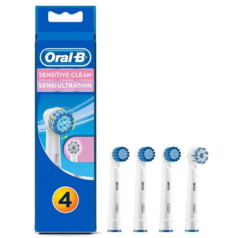 Oral B Sensitive Electric Toothbrush Heads X4 Tesco Groceries