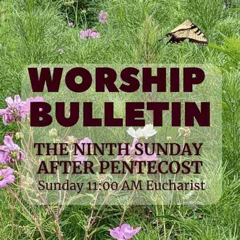worship bulletin 11 00 am sunday august 7 2022 st matthews evangelical lutheran church