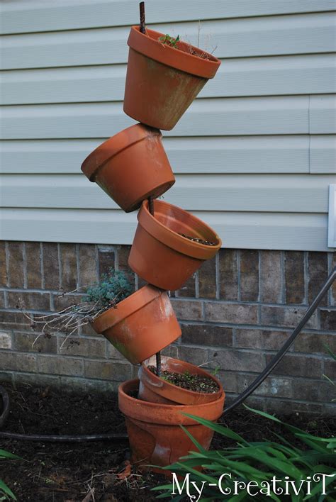 Find the best kitchen racks & holders at the lowest price from top brands like rubbermaid, simplehuman, kitchen & more. My-CreativiT: DIY - Tipsy Stackable Pot Planter