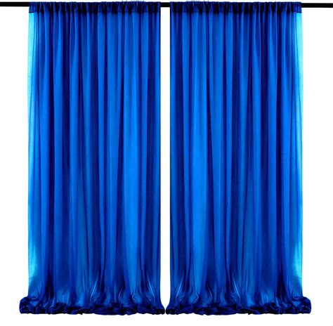 10ft X 10ft Royal Blue Backdrop Curtains Wrinkle Free