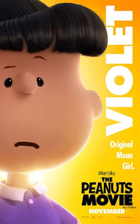 Exclusive Movie Poster Debut The Peanuts Movie Franklin Violet Fandango Peanuts Movie