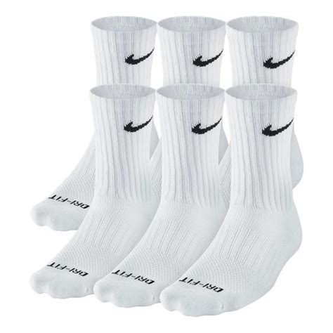 Adult Nike Dri Fit Crew 6 Pack Socks