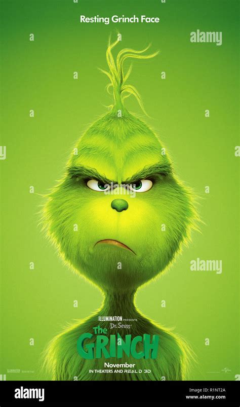 The Grinch Aka Dr Seuss The Grinch Us Advance Poster Grinch Voice Benedict Cumberbatch