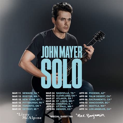 John Mayer Announces 2023 Solo Tour The Rock Revival