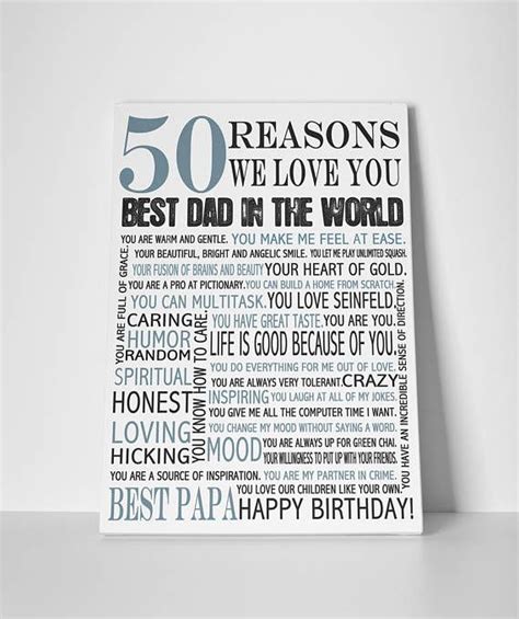 Personalized Birthday T 50 Reasons We Love You T For