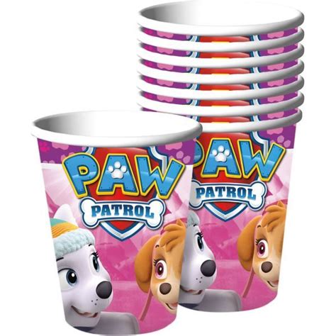 Pink Paw Patrol Cups 8ct In 2020 Paw Patrol Cups Paw Patrol Party