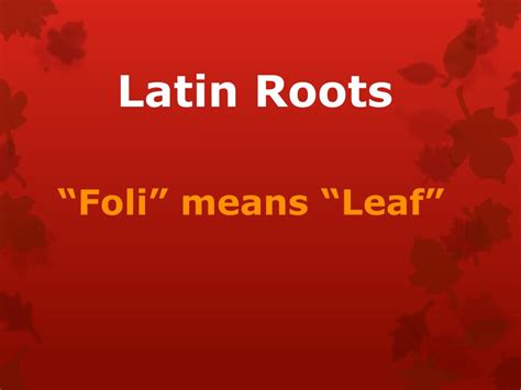 Ppt Latin Roots Powerpoint Presentation Free Download Id2234878
