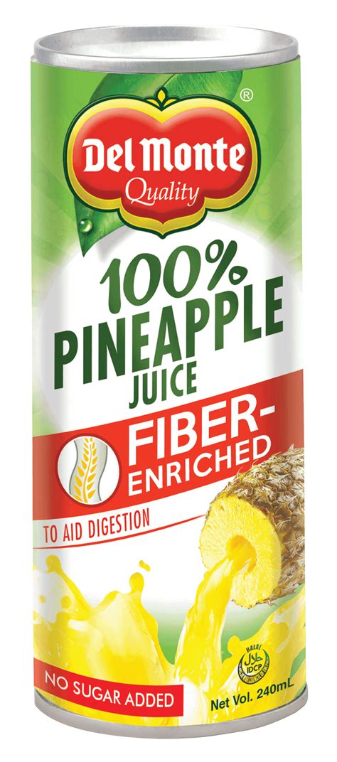 Del Monte 100 Pineapple Juice With Vitamins A C And E Life Gets