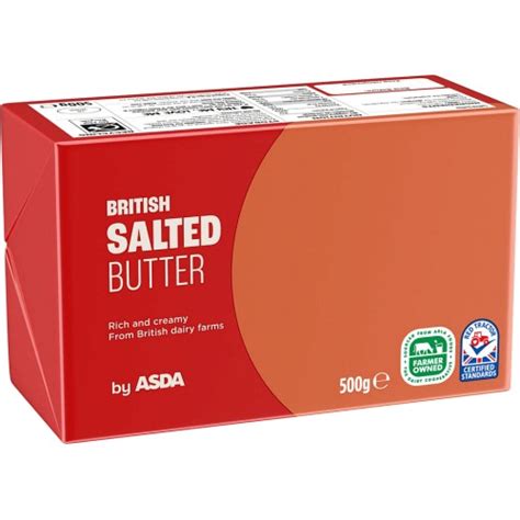 Asda British Salted Butter 500g Compare Prices And Where To Buy