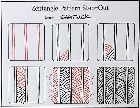 Tutorial How To Draw The Zentangle Pattern Shattuck Always Choose