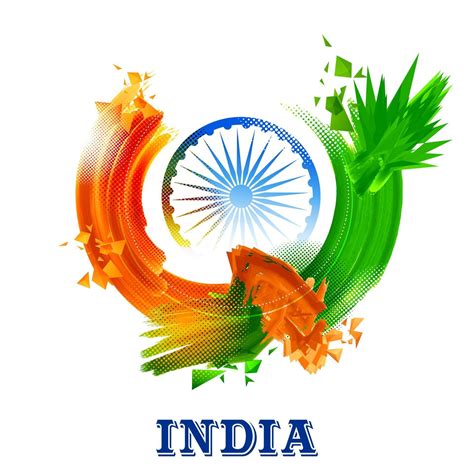Tricolor Indian flag for Happy Independence Day of India 3161106 Vector ...