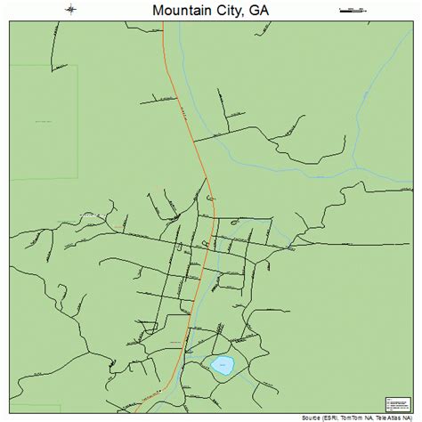 Mountain City Georgia Street Map 1353116