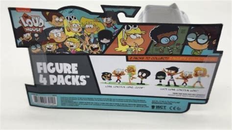 New Nickelodeon The Loud House Figures 4 Pack Clyde Leni Lincoln