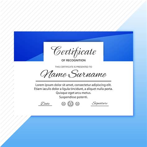 Certificate Template With Modern Style Design 250414 Vector Art At Vecteezy