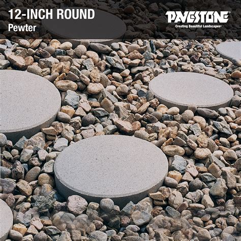 Use The Pavestone 12 In Round Red Concrete Step Stone To Build Outdoor