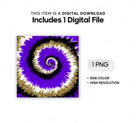 Purple Gold Glitter Tie Dye Swirl Digital Background Gold Etsy