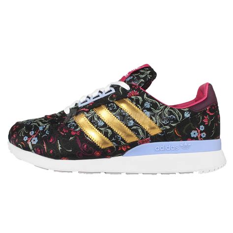 Adidas superstar black floral pattern trainers size uk 3.5 eu 36. Adidas Originals ZX 500 OG W Black Floral Womens Running ...