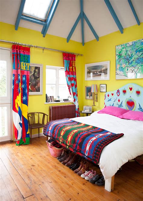 Caro & Josh's Colorful & Quirky English Home | Bedroom trends, Quirky home decor, Quirky bedroom