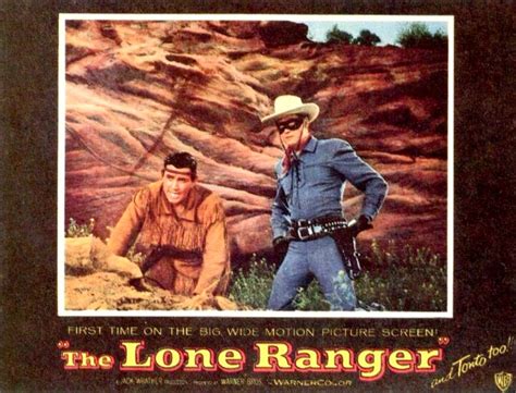 1956 Clayton Moore As The Lone Ranger With Jay Silverheels As Tonta