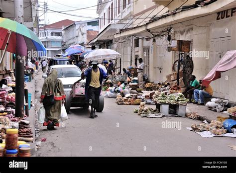 Street Market In Mombasa Kenya Stock Photo Alamy
