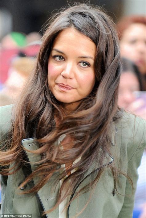 Hollynolly Time For A Touch Up Katie Holmes Reveals Grey Hair As She