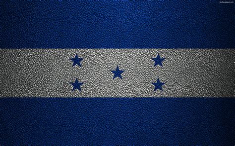 Flag Of Honduras Leather Texture North America Honduras Flag Flags