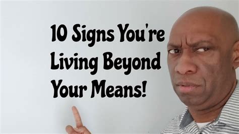 10 signs you re living beyond your means youtube