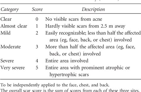 Figure 5 From Development And Validation Of A Scale For Acne Scar