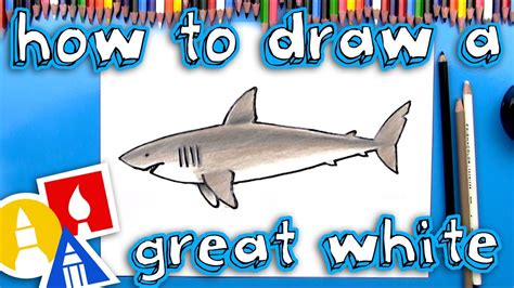 How To Draw A Great White Shark Easy