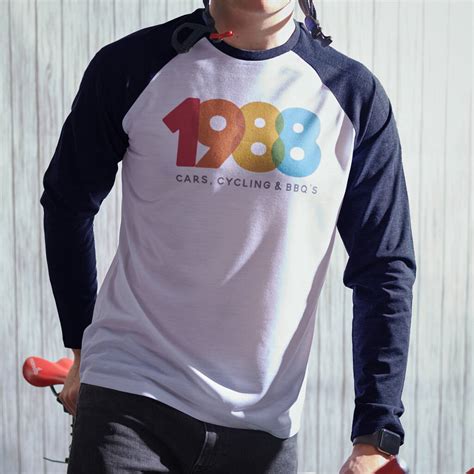 Personalised Retro Style Year Long Sleeved Tee By Oakdene Designs
