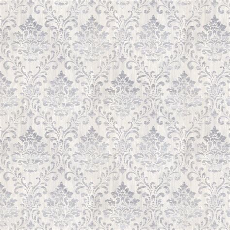 Charice Damask By Albany Silver Wallpaper Wallpaper Direct In