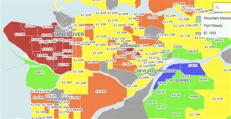 Interactive Heat Map Shows Where Lower Mainland Real Estate Is Priciest