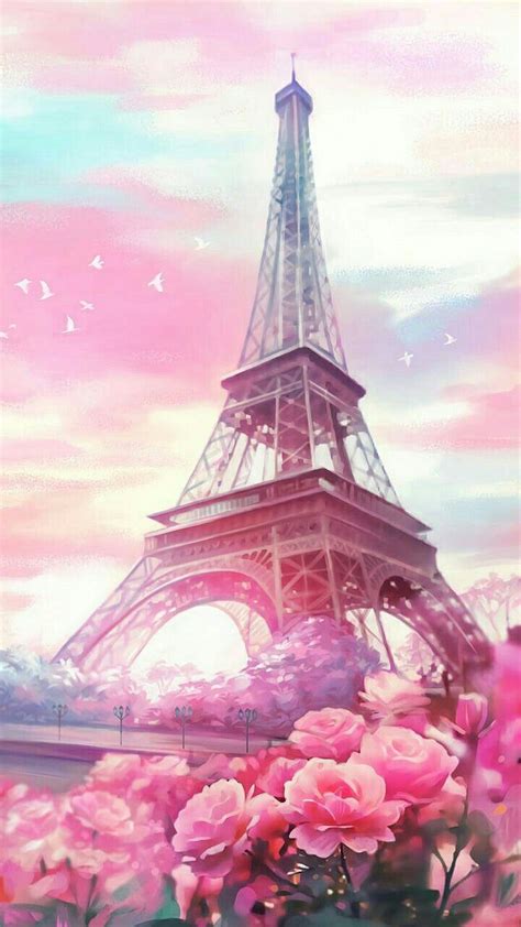 Fondos De Pantalla De La Torre Eiffel En Rosa El Tema De Esta Foto Es