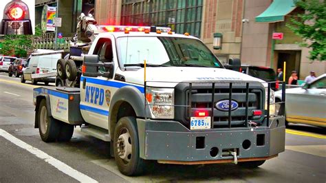 Compilation Of Nypd Police Tow Truck Ford F 550 Youtube