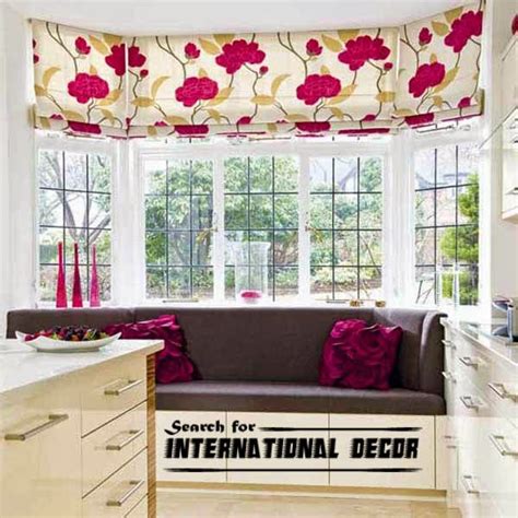 Window treatment ideas with information about types, style, size, shape, blinds, by room, curtain design and budget price. Design kitchen with bay window, basic tips