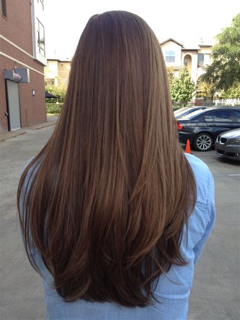 Long Straight Layered Hair, Long Brown Hair, Long Curly, Long Straight