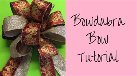 Bowdabra Bow Making Tutorial For Making A Wreath Bow Diy Wreath Bow