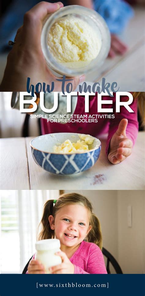 How to Make Butter Simple Science for Preschoolers | Preschool cooking