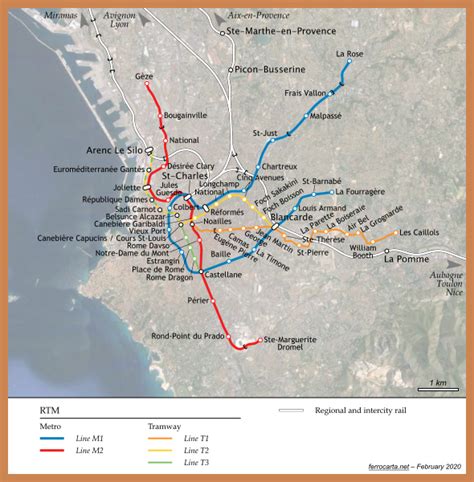 Railway Maps Of France Marseille